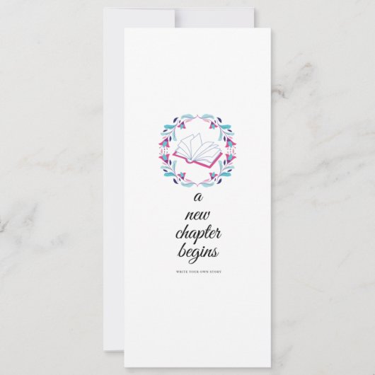 Faire-part Un nouveau chapitre commence (Devant)