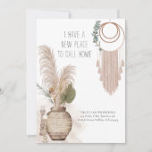 Faire-part Un nouvel endroit pour appeler à la maison Boho Ch (Devant)