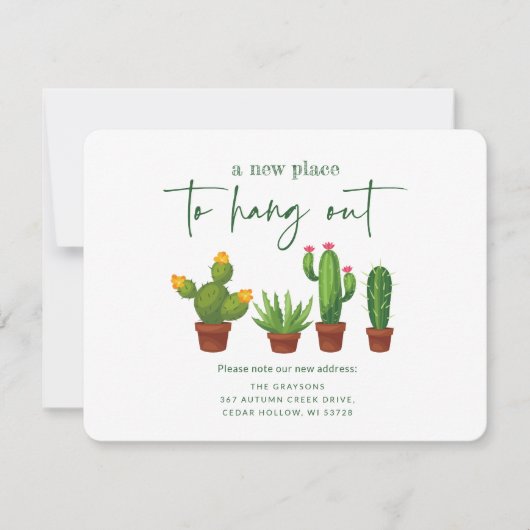 Faire-part Un Nouvel Endroit Pour Se Détendre ! Nouveau domic (Devant)