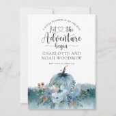 Faire-part Un Petit Citrouille Se Trouve Sur Le Chemin De La  (Devant)