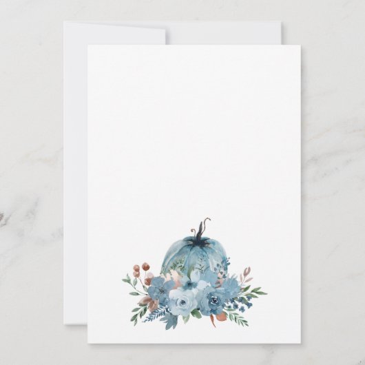 Faire-part Un Petit Citrouille Se Trouve Sur Le Chemin De La  (Dos)