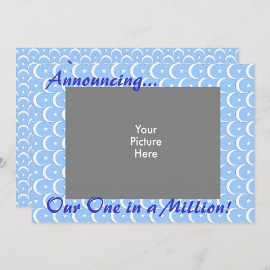 Faire-part Un sur un million (Devant / Derrière)