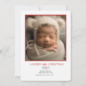 Faire-part Une joyeuse petite photo de Noël (Devant)