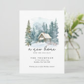 Faire-part Une nouvelle maison de vacances écriture manuscrit (Debout devant)