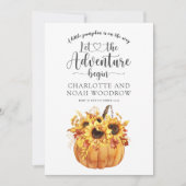 Faire-part Une Petite Aventure Citrouille Commence La Grosses (Devant)