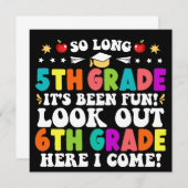 Faire-part Une si longue 5e année regardez dehors 6e année (Devant / Derrière)