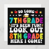 Faire-part Une si longue 7e année regardez dehors 8e année Gr (Devant / Derrière)