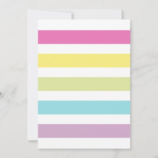 Faire-part Unicorne Magique Et Rainbow Fun Mariage Gay (Dos)