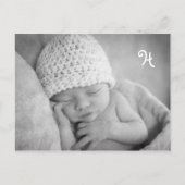 Faire-part unique de bébé avec l'enveloppe de (Devant)