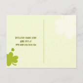 Faire-part unique de mariage irlandais "Save the D (Dos)