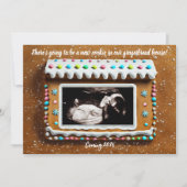 Faire-part Unique Maison en pain d'épices Baby Ultrasound Gro (Devant)