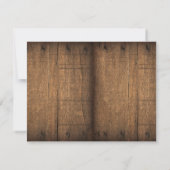 Faire-part Unisex Rustic Barnwood Photo Graduation horizontal (Dos)