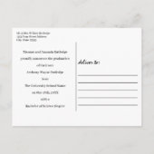 Faire-part universitaire avec photo (Dos)