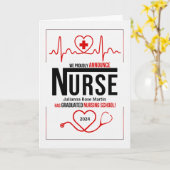 Faire-part universitaire de l'école de soins infir (Fleur jaune)