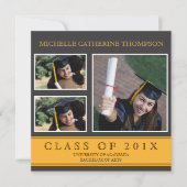 Faire-part universitaire traditionnel (Devant)