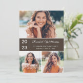 Faire-part Université 2023 Graduation Party 3 Photos (Debout devant)