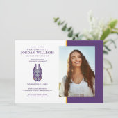 Faire-part Université d'Albany Chef de la mascotte Great Dane (Debout devant)