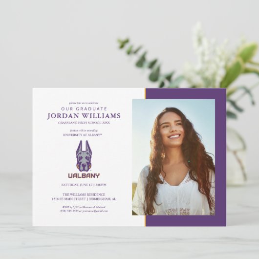 Faire-part Université d'Albany Great Danes (Debout devant)