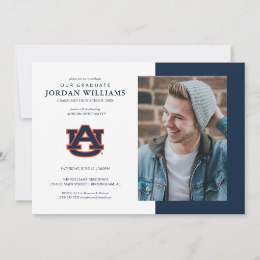 Faire-part Université d'Auburn | Future Auburn Grad (Devant)