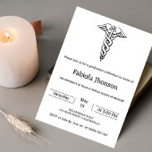 Faire-part Université de droit de l'écriture simple