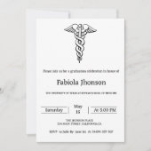 Faire-part Université de droit de l'écriture simple (Devant)