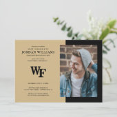 Faire-part Université de Wake Forest | WF (Debout devant)
