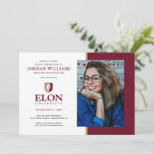 Faire-part Université Elon (Debout devant)