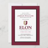 Faire-part Université Elon (Devant)