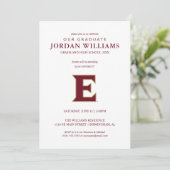 Faire-part Université Elon E (Debout devant)