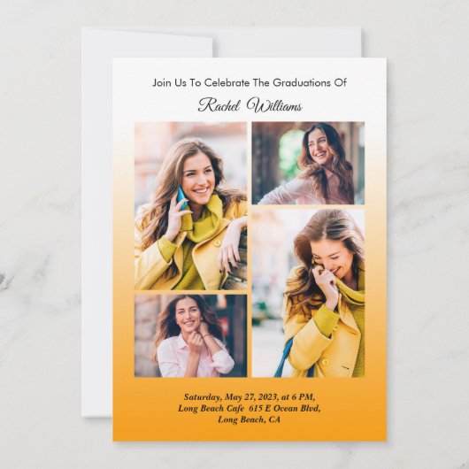 Faire-part Université Graduate 2023 Partie 5 Photos (Dos)