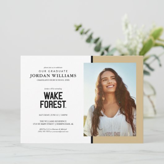 Faire-part Université Wake Forest | Wake Forest (Debout devant)