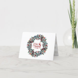 Faire-part Vacances d'hiver Wreath 'This Season