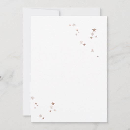 Faire-part Vacances les plus heureux Stars Pine Tree Photo (Dos)