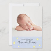 Faire-part Vache à l'aquarelle simple bébé a sauté par-dessus (Devant)