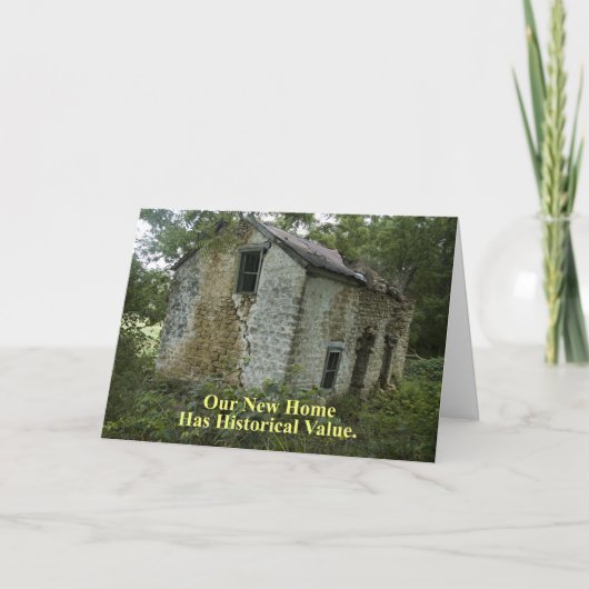 Faire-part Valeur historique - Changement d'adresse amusant (Devant)
