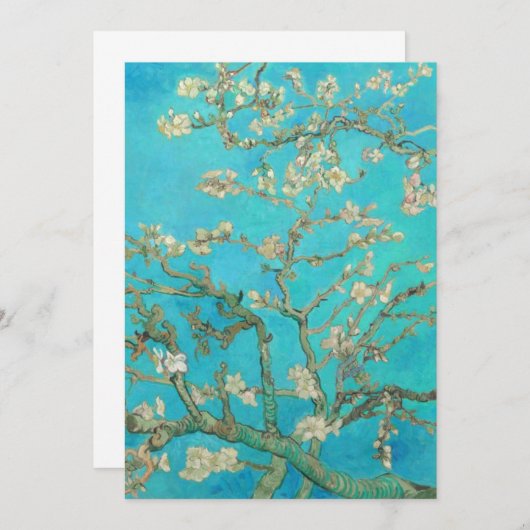Faire-part Van Gogh Almond Blossoms (Devant / Derrière)