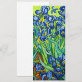 Faire-part Van Gogh Irises (Devant / Derrière)