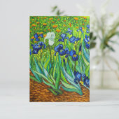 Faire-part Van Gogh Irises (Debout devant)