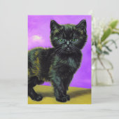 Faire-part Van Gogh Style Cat (Debout devant)