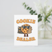 Faire-part Vendeur de biscuits drôle de cuisson (Debout devant)