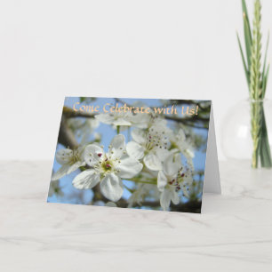 Faire-part Venez célébrer avec nous ! Date d'enregistrement d