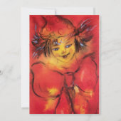 Faire-part VÊTEMENT AVEC BOIS ROUGE, Rose Jaune (Dos)