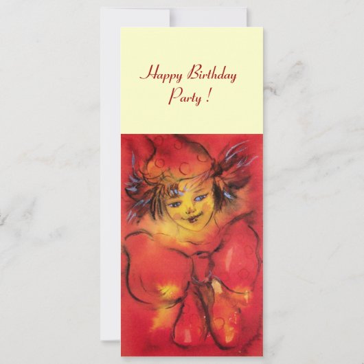 Faire-part VÊTEMENT AVEC RIBBON ROUGE, Crème Jaune (Dos)