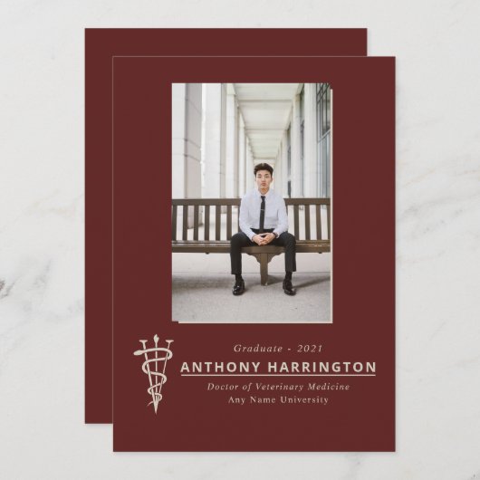 Faire-part vétérinaire (Devant / Derrière)