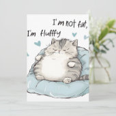 Faire-part Vibes Chubby Chat Chill (Debout devant)