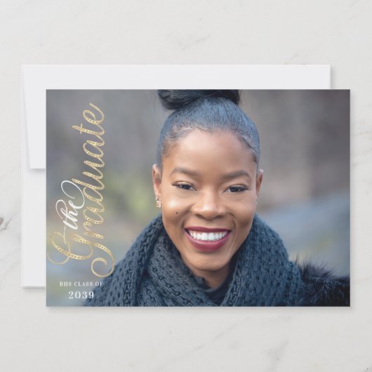 Faire-part Vibes Grad Seulement Graduation Party Classe De 20 (Dos)