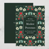 Faire-part Victorien Vénus Flytrap Créatif Personnalisé (Devant / Derrière)