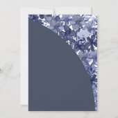 Faire-part vierge Arch floral bleu marine (Devant)