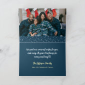 Faire-part Village de neige de Noël avec animaux mignons (Intérieur)