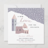 Faire-part Village de neige | Nouvelle maison pour les vacanc (Devant)